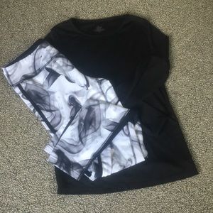 Layering top and leggings